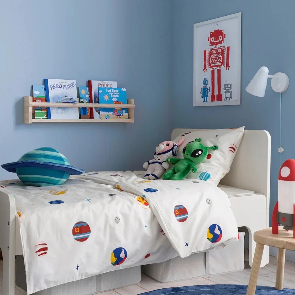 AFTONSPARV Space Pattern Duvet Cover & Pillowcase Twin